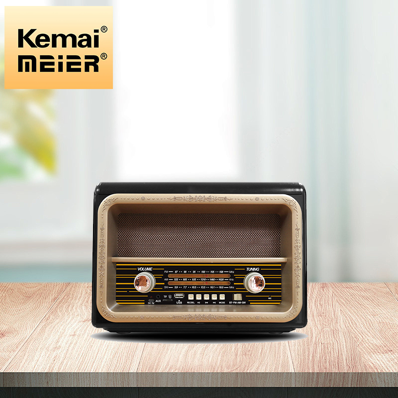 Factory Price Vintage Good Quality Retro Multi Bands Wooden Radio with Music Player Blueteeth