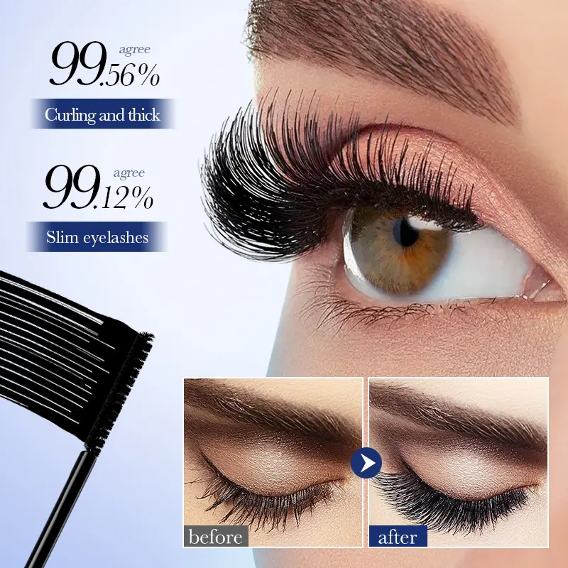 Ditong Long-Lasting Waterproof Eyelash Curling Makeup Thick Herbal Vegan Mascara Natural