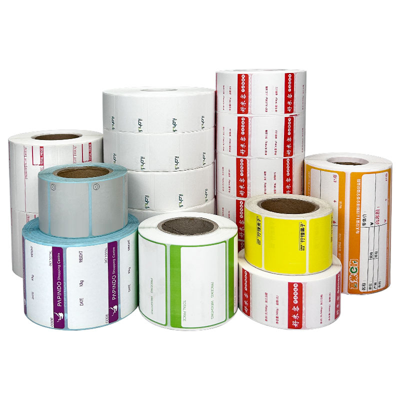 Custom Waterproof Thermal Labels - Self-Adhesive with Color Choices