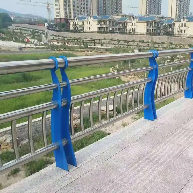 Highway Road Motorway Bridge Guard Rail Stainless Aluminum Galvanized Steel Metal Traffic Bridge Crash Barrier