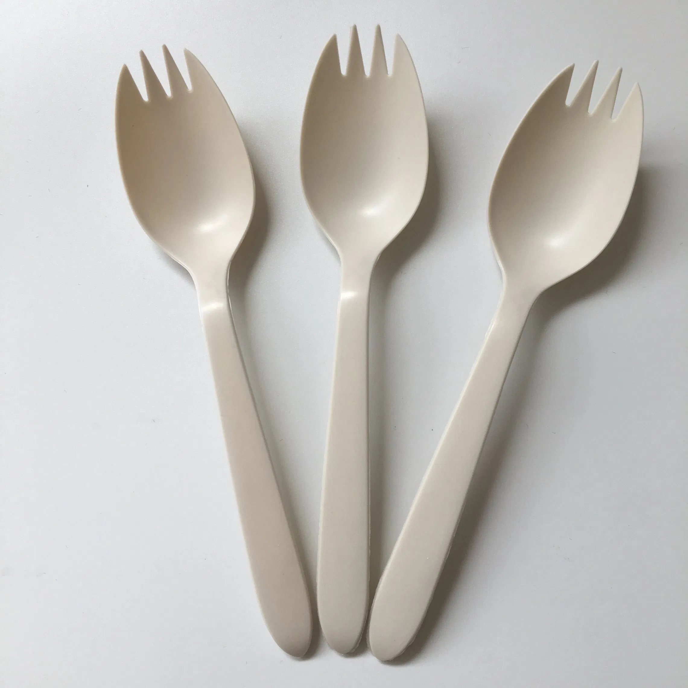 Biodegradable Spork Disposable Spoon and Fork in One for Fruit Fork Dessert