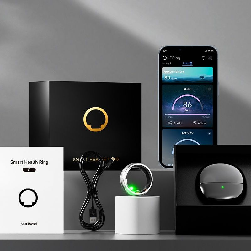 Умное кольцо для здоровья с сенсорами и NFC