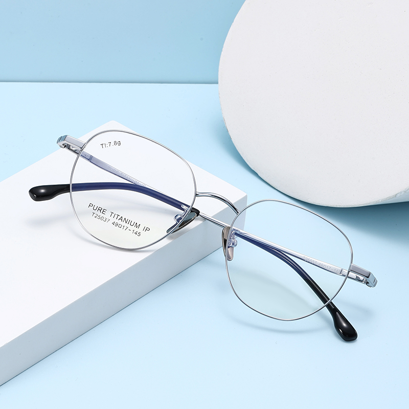 Titanium Eyeglasses Frame Protection Eyewear Spectacle Glasses Frames Optical Ladies Eye Wear