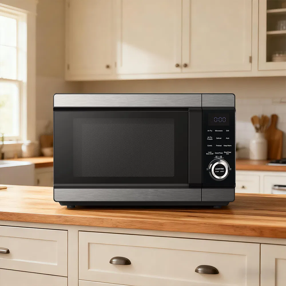 4-in-1 1800W Air Fryer Kitchen Appliance Barbecue Grill Smart Microwave Oven