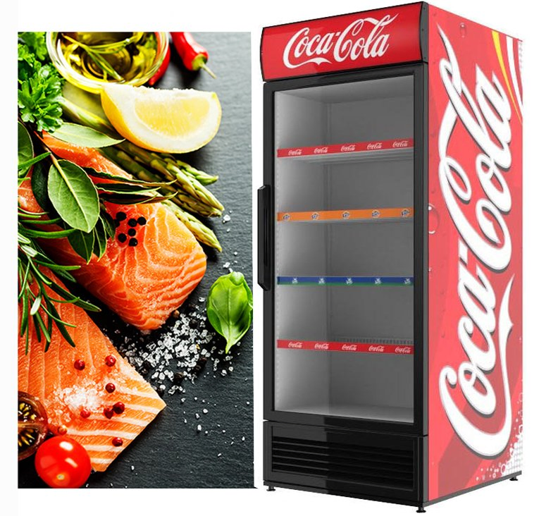 Manufacturer Soda Upright Cooler Coca Cola Upright Display Chiller