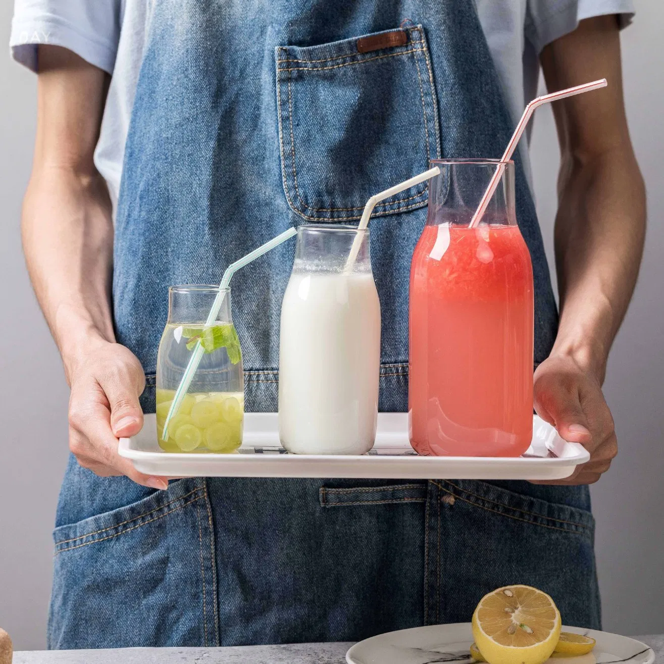 Creative Cork Simple Glass Bottle