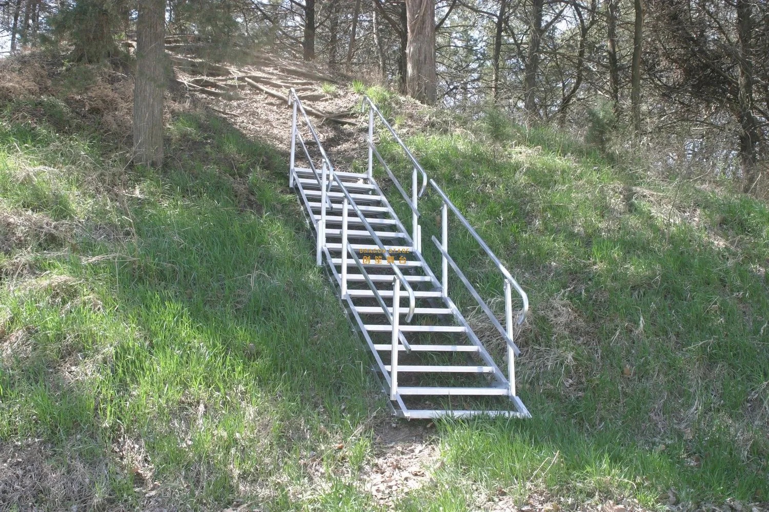 Deluxe Marine Equipment Accessory 4 Steps Stainless Steel Boat Ladder Marine Boat Ladders