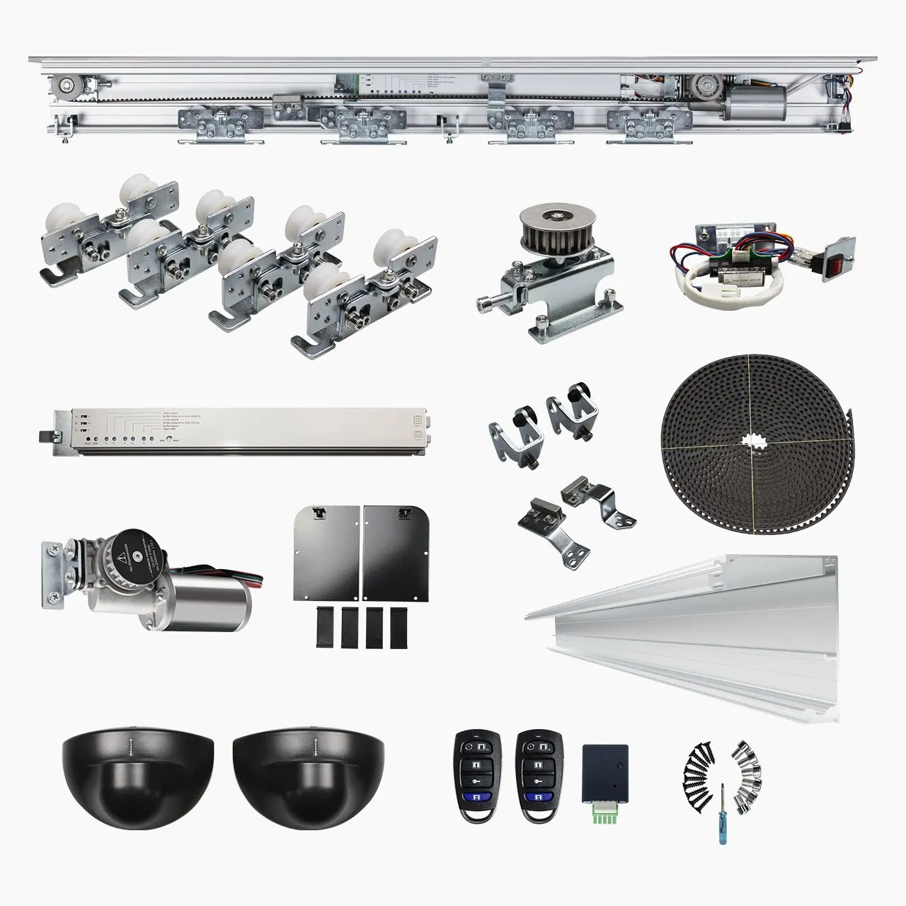 150kg Hh125 Automatic Sliding Door 55W Motor Control Full System Automatic Sensor Glass Door System for Commercial Place