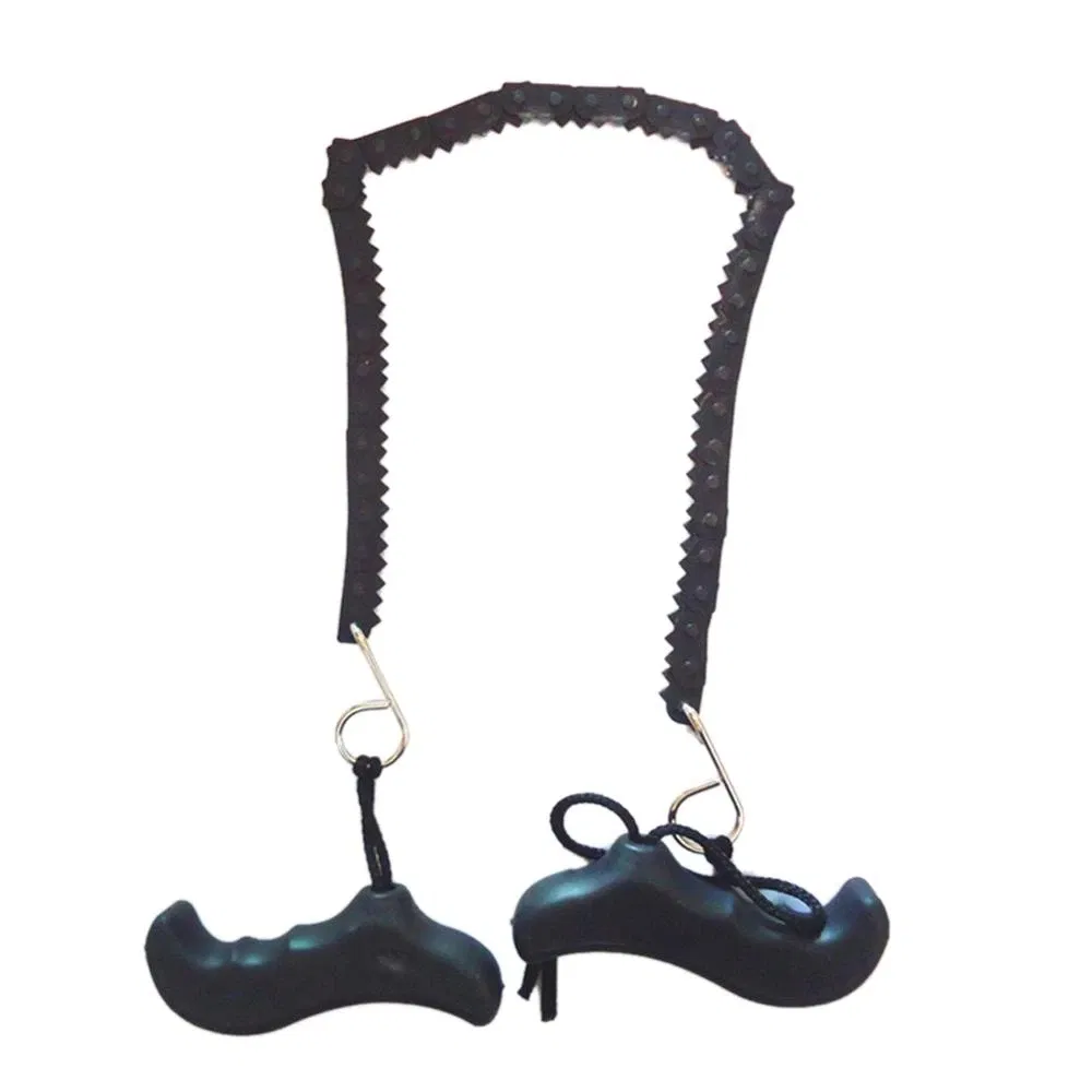 Portable Pocket Hand Chainsaw Outdoor Survival Camping Hiking Wood Cutting Chain Saw Stainless Steel 48cm Chain Saw