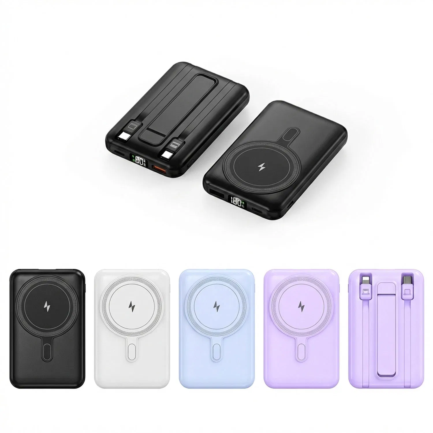 Hot Selling 10000mAh 5in1 Magnetic Portable Mobile Power Bank