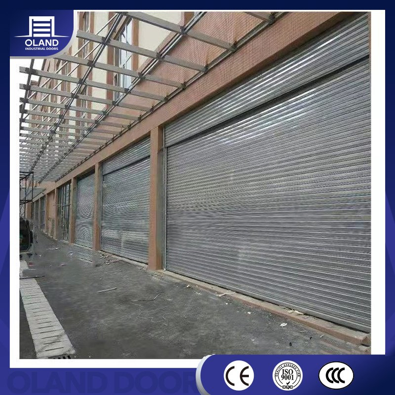 Industrial Modern Fireproof Rolling Shutters Fire Curtain Rated Roll Steel Shutter Door for Workshop Exterior Manual Finished