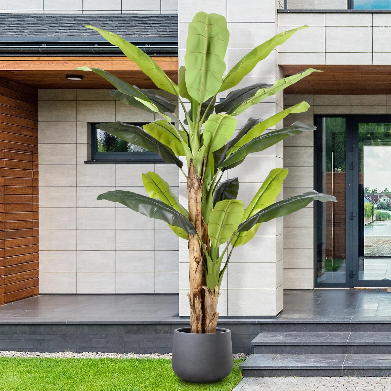 8.5FT Extra Tall Artificial Banana Tree