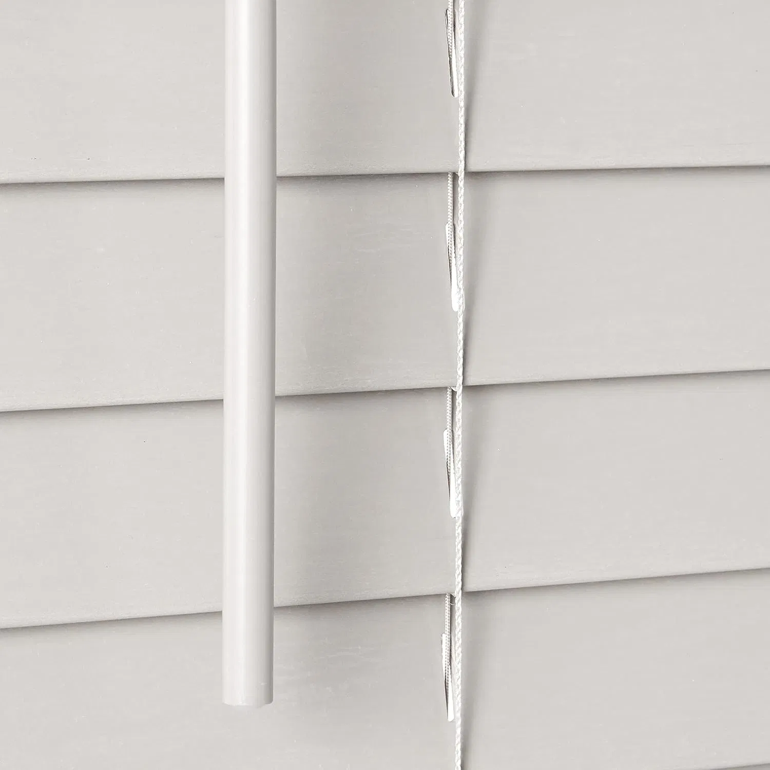 Premium Cordless Faux Wood Blinds with Attachable Valance for Home Decor