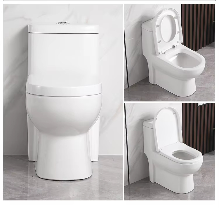 Modern Square Toilet Ceramic Siphon Integrated Toilet