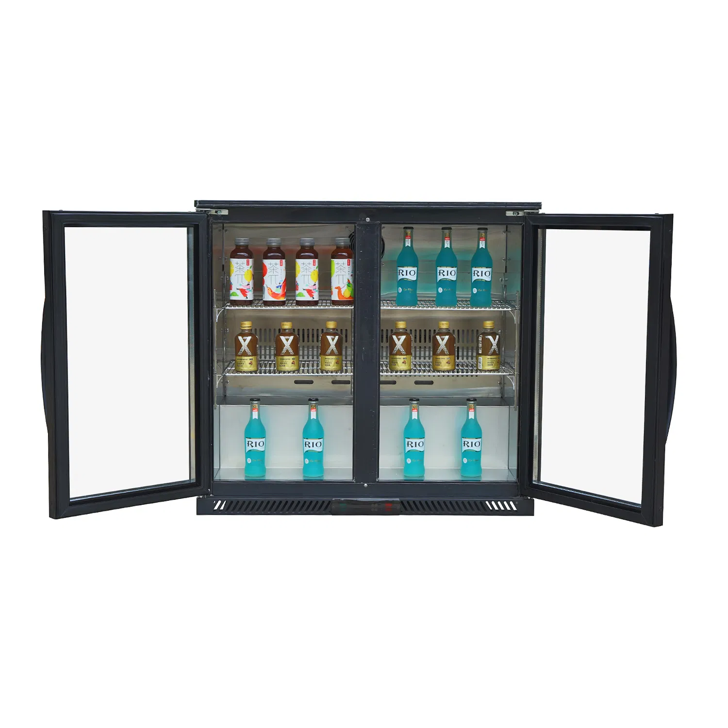 Двухдверный коммерческий холодильник для напитков