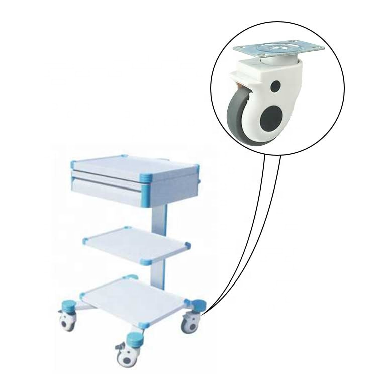 3/4/5 Inch TPR Caster Wheels Medical Caster for Hospital Bed
