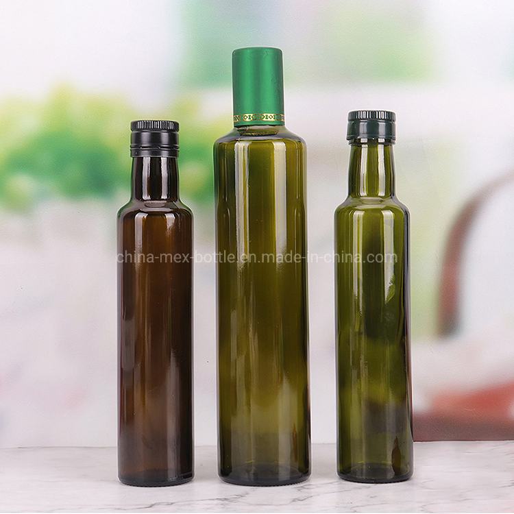 250ml 500ml 750ml Amber Dark Green Glass Olive Oil Bottle