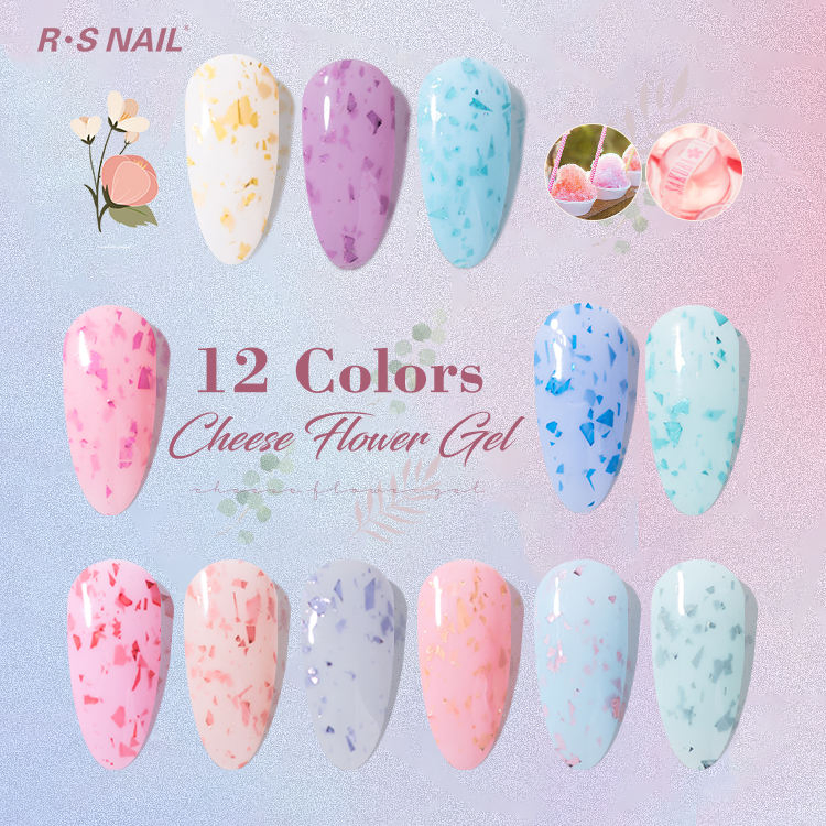 Cheese Flower Gel in Bottle Popular Wraps 2022 3D Nail Wraps Nail Art Gel Painting Nail Art