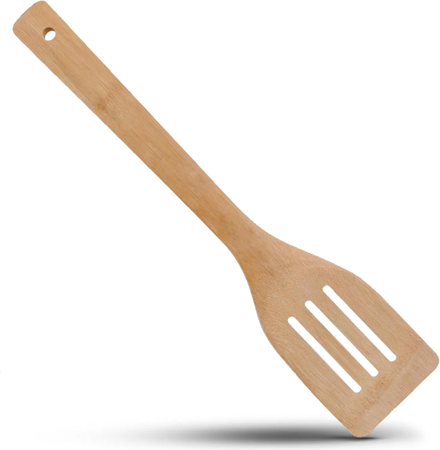 Cooking Spatula for Bamboo Long-Handled Non-Stick Pans