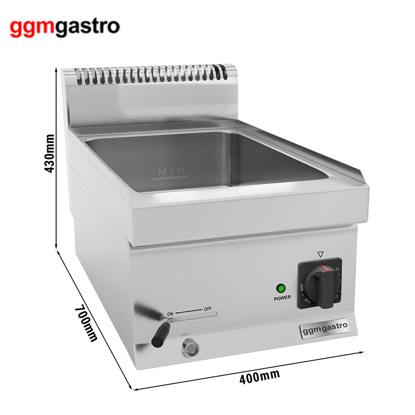 Commercial Food Warmer 1200W Electric Countertop Buffet Bain Marie Food Warmer