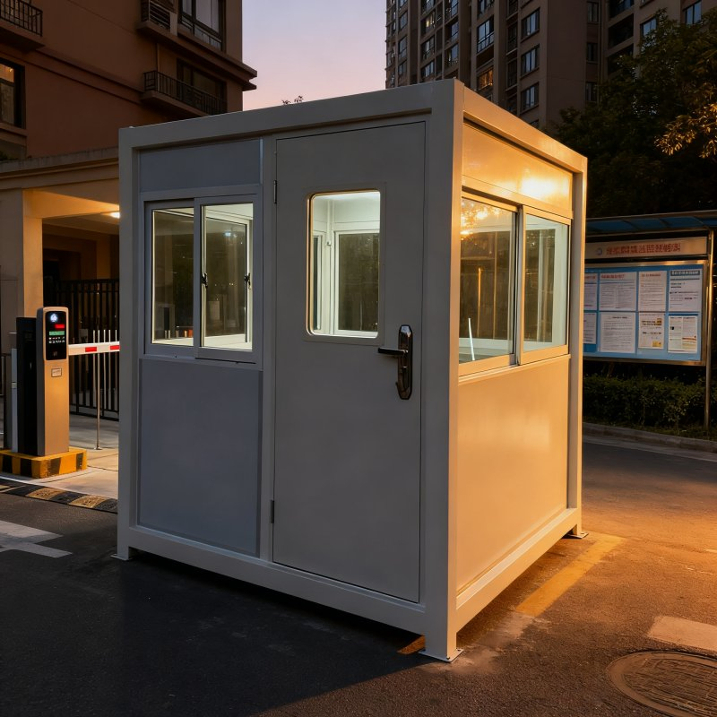 Wholesale Outdoor Steel Structure Portable Mobile Sandwich Panel Security Guard Booth for Duty Sentry Kiosk House
