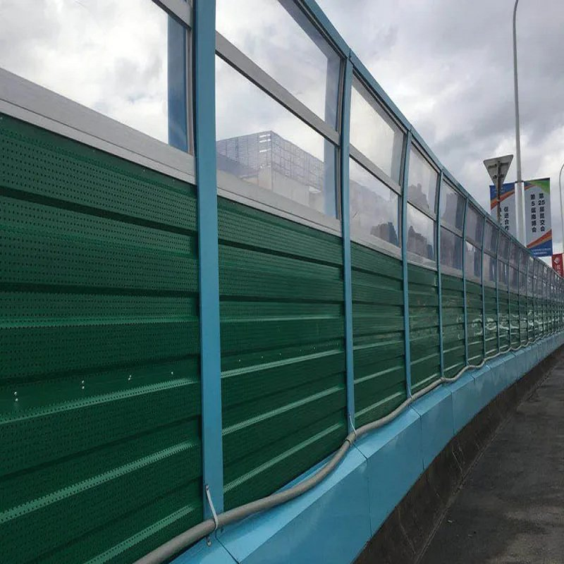 Durable Sound Insulation Barrier Powder Coated Noise Barrier for Highway