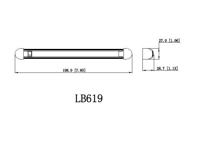 Светодиодный боковой габарит LB-619