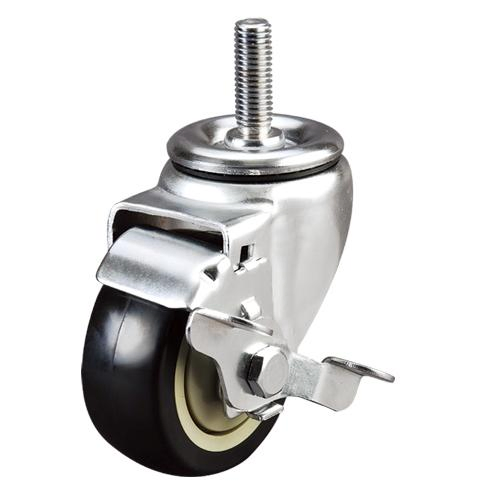 Factory Price for 125mm Industrial Thread Stem Medium Duty Castor Wheel with Brake