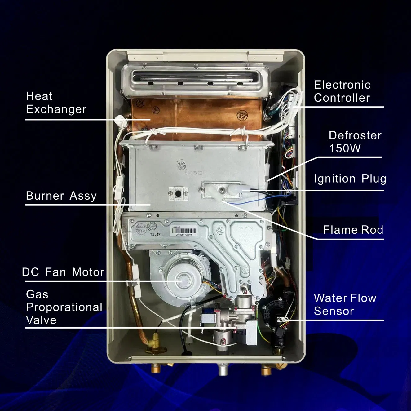 Наружный газовый водонагреватель 30кВт