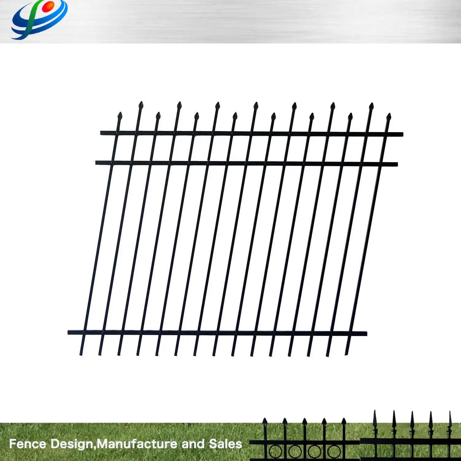 New Style Powder Coated Security Bridge Fence Aluminum