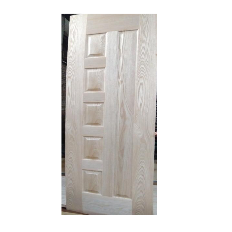 Natural Wood Red Oak Veneer HDF Door Skin From Linyi