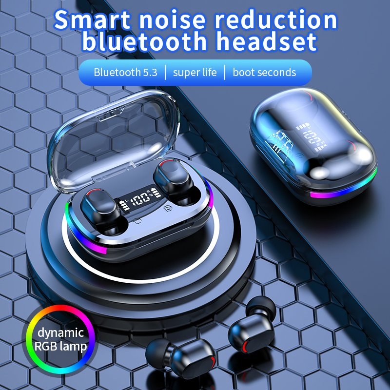 Наушники TWS K10 с LED-дисплеем, Bluetooth 5.3, влагозащита