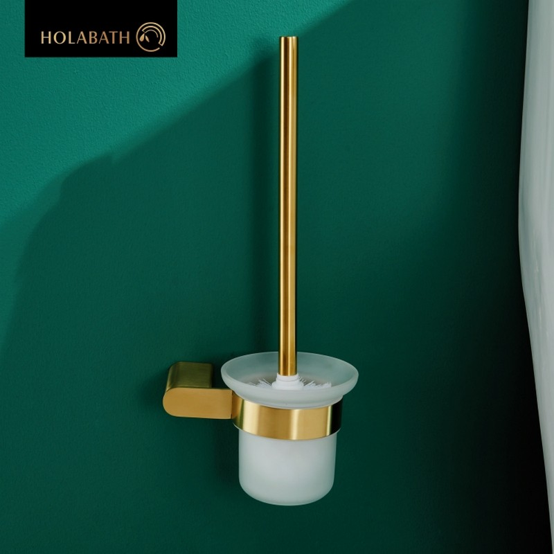 Держатель для туалетного ершика из нержавеющей стали со встроенным поддоном