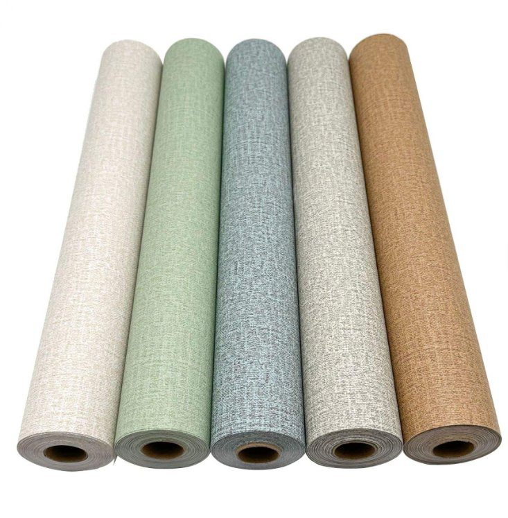 Hot Selling Cloth Pattern Wallpaper Linen Wall Sticker for Living Room Decoration Design