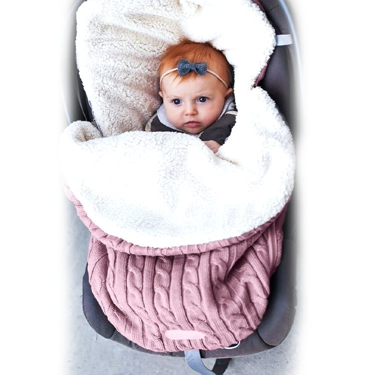Winter Unisex Infant Swaddle Blankets, Baby Girls Boys Stroller Wrap Nap Blankets