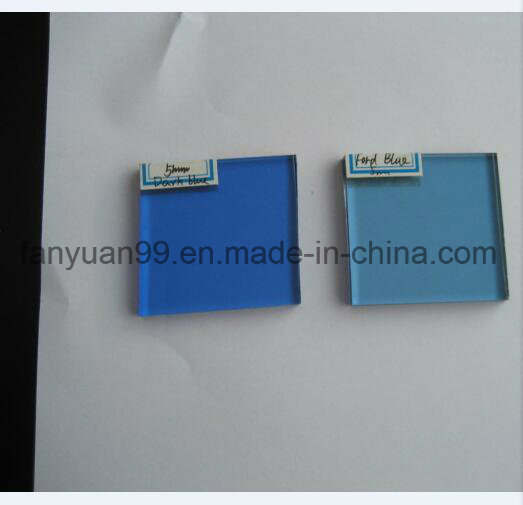 China Wholesale Tinted 5.5mm Blue Float Glass for Shopping Building Float
