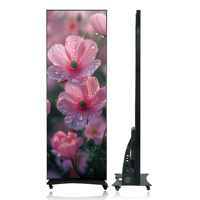 Digital Poster Indoor LED Display P1.86 WiFi USB Movable Mirror LED Screen