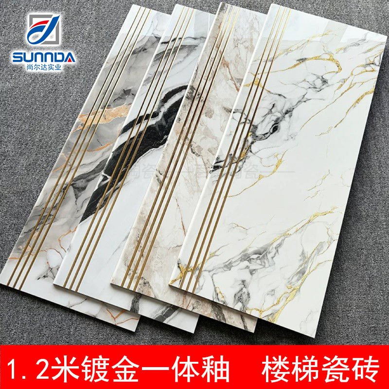 Stait Step Floor Tiles Marble Stone Designs House Hotel Plated Gold Surface