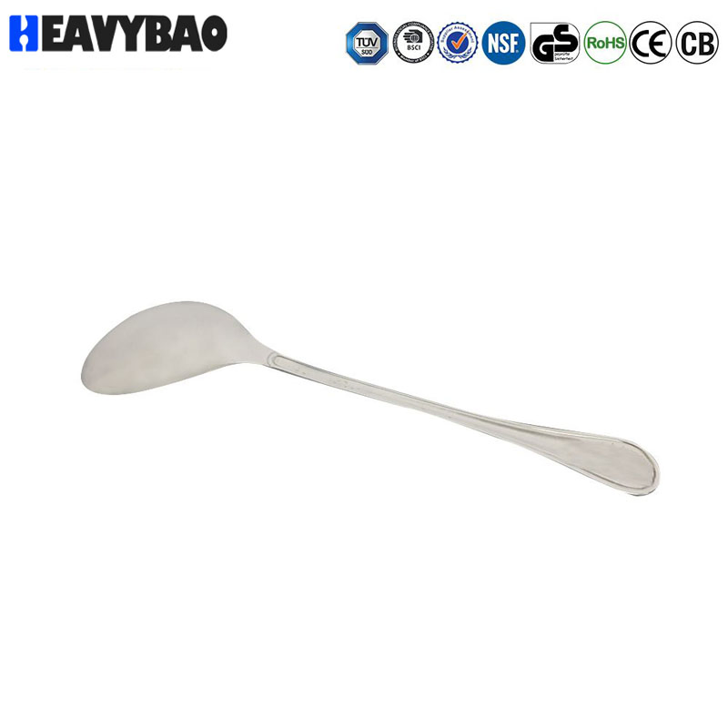 Heavybao Restaurant Kitchen Portable Tableware Stainless Steel Spoon