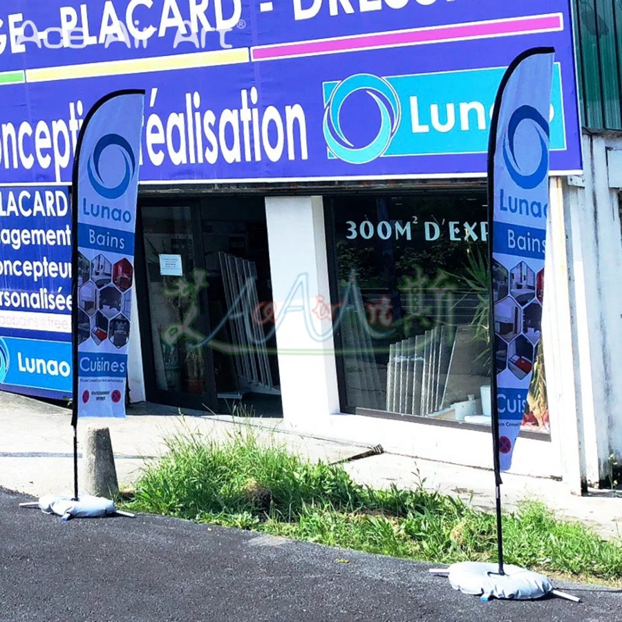 Beach Feather Flag Graphic Customized Printing Banner Free Design Promotion Opening Celebration Outdoor Advertising Decoration