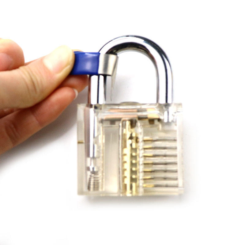 15 Pieces Set Lock Pin Transparent Practice Pick Lock Locksmith Tool