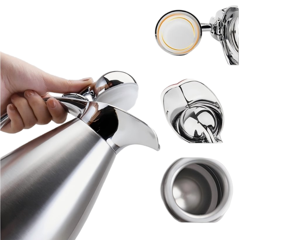 Premium Stainless Steel Flask Kettle with Double Layer for Hot Beverages