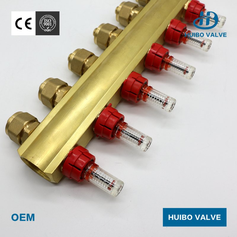 Thermostatic Manifold with Long/Short Visible Flow Meter