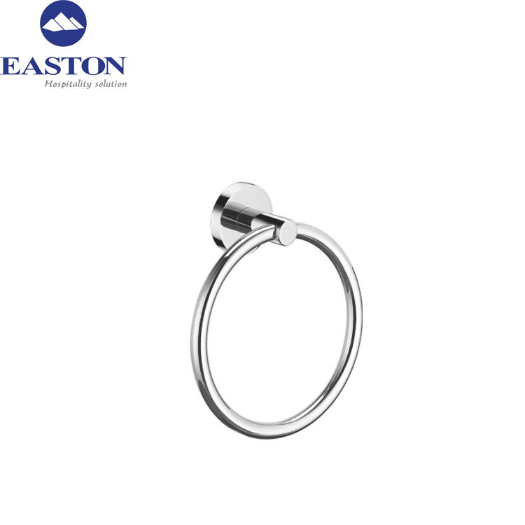 Hotel Custom Stainless Steel Towerl Ring with Mirror Finish