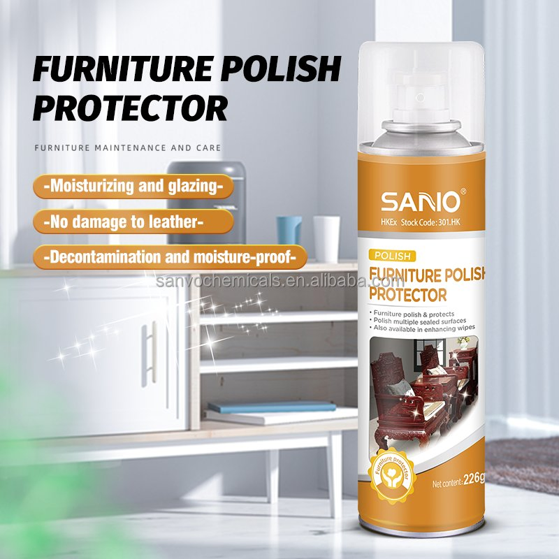 Sano 226g Furniture Polish Cleaner Spray Wood Furniture Aerosol Spray Paint