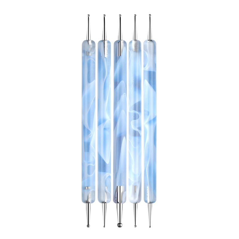 Two Ways Nail Art Dotting Pen Acrylic Handle Nail Dotting Tool