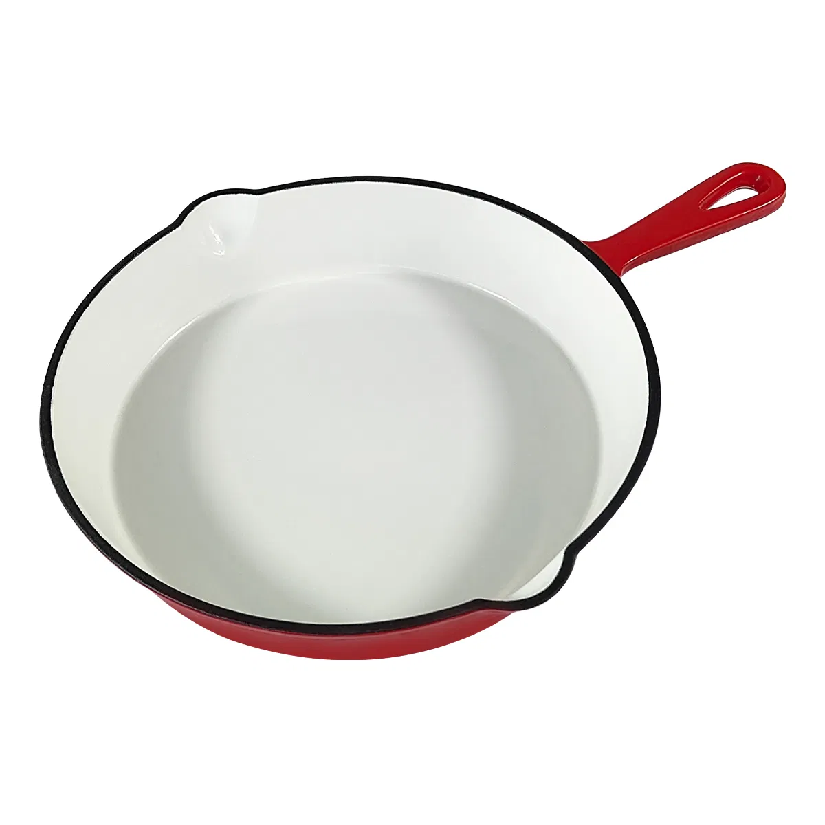Enameled Round Non Stick Egg Cast Iron Skillet Frying Pan Set Kitchen Cookware Pot