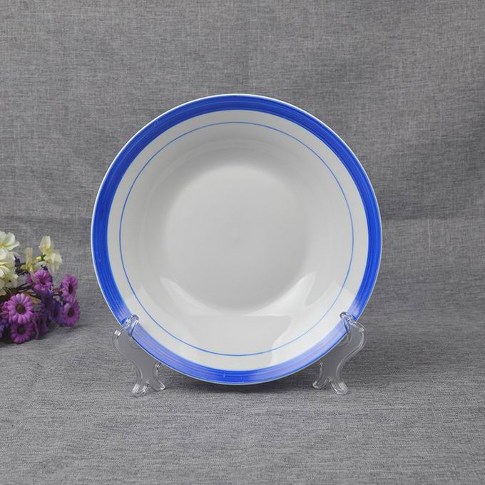 Soup Plate 8" Hands Color Line Porcelainware Ceramics Tableware