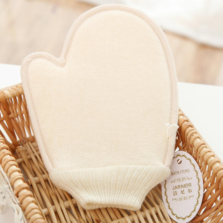 Custom Logo Bathroom Bath Exfoliating Glove Brushed Sponge Scrubbers Sisal Soap Natural Loofah Sponge Exfoliating Glove