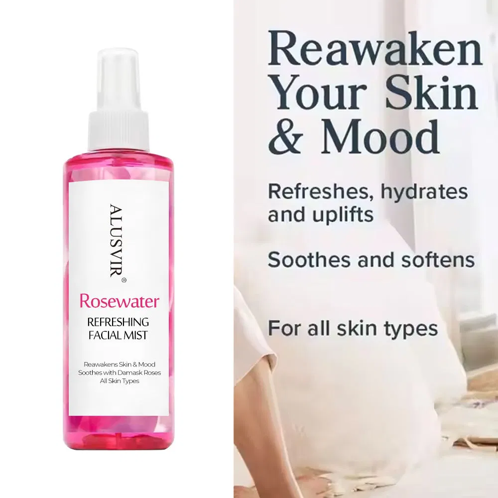 Face Skin Toner 100% Organic Facial Moisturizing Soothes Rose Water Petal